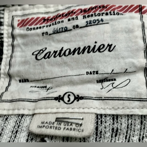 ANTHROPOLOGIE Cartonnier Cotton Tweed Jacket with Gold Metallic Threads size S - Picture 10 of 11